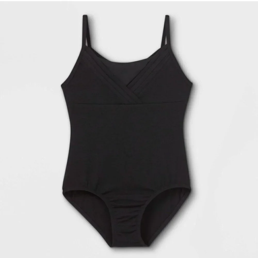 Cat & Jack Cami Dance Leotard Black Bodysuit